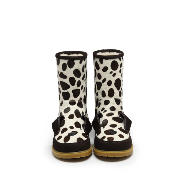 Wadudu Exclusive Boots | Dalmatian | Spotted Cow Hair