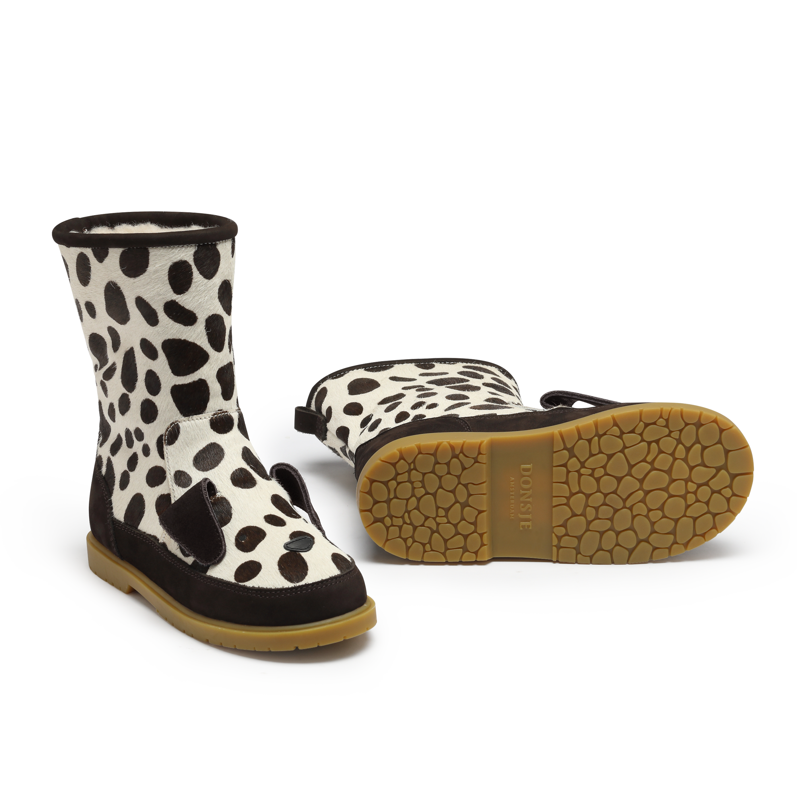 Wadudu Exclusive Boots | Dalmatian | Spotted Cow Hair