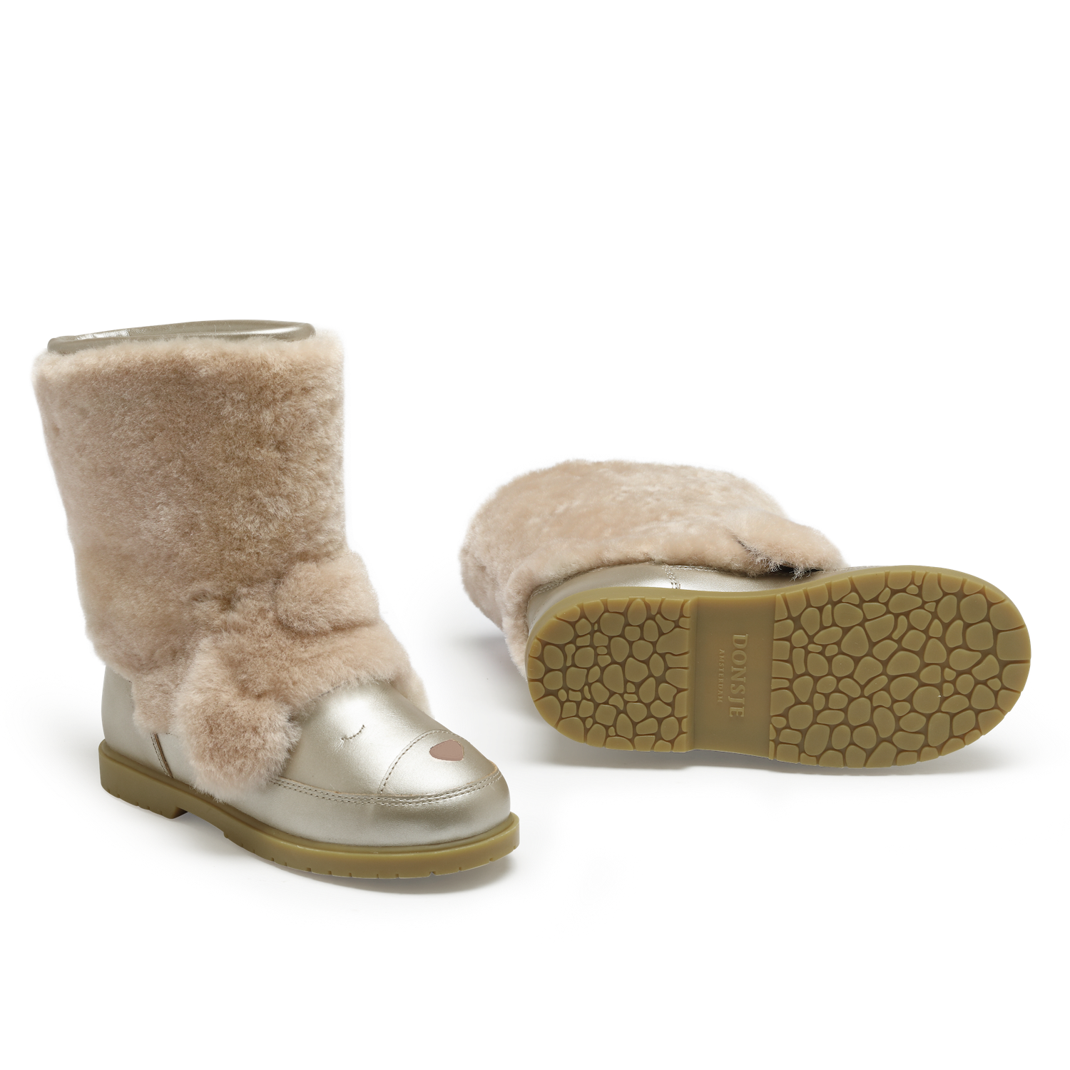 Wadudu Exclusive Boots | Poodle | Light Beige Sheep Wool