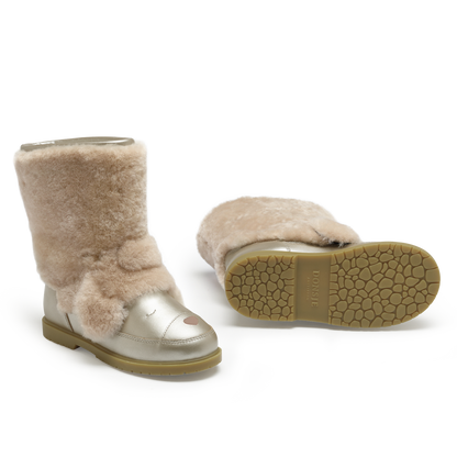 Wadudu Exclusive Boots | Poodle | Light Beige Sheep Wool