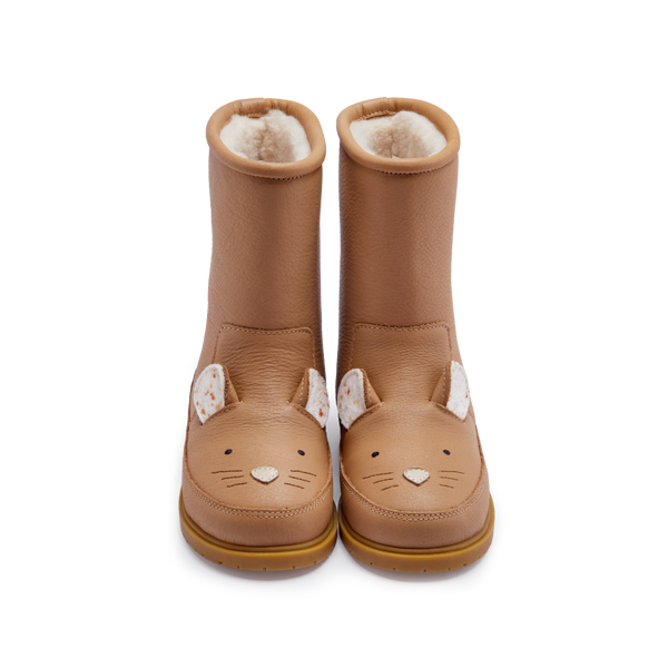 Wadudu Exclusive Boots | Mouse | Beige Leather