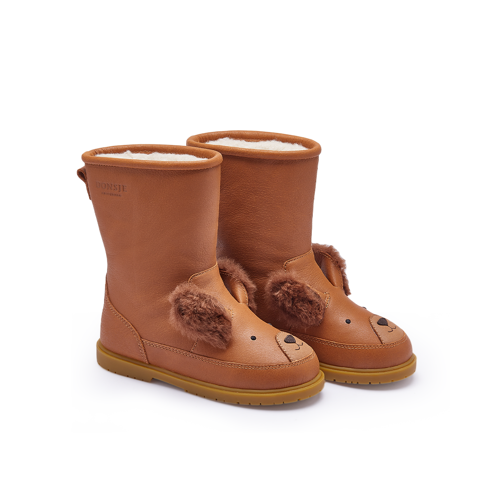 Wadudu Exclusive Boots | Fluffy Squirrel | Fudge Leather