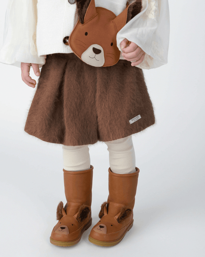 Wadudu Exclusive Boots | Fluffy Squirrel | Fudge Leather