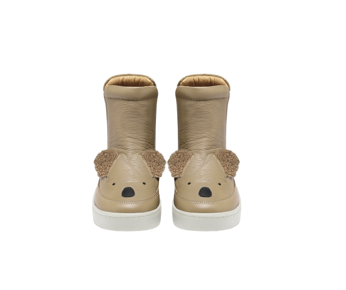 Thuru Exclusive Boots | Fluffy Koala | Taupe Leather