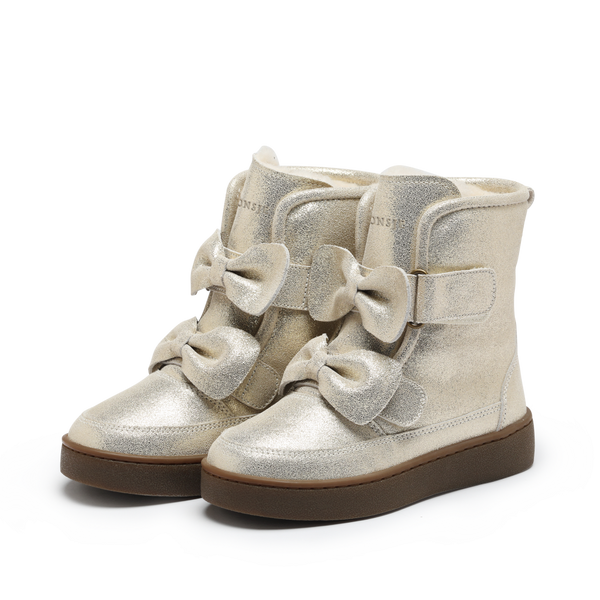 Isa Exclusive Boots | Silver Metallic Leather