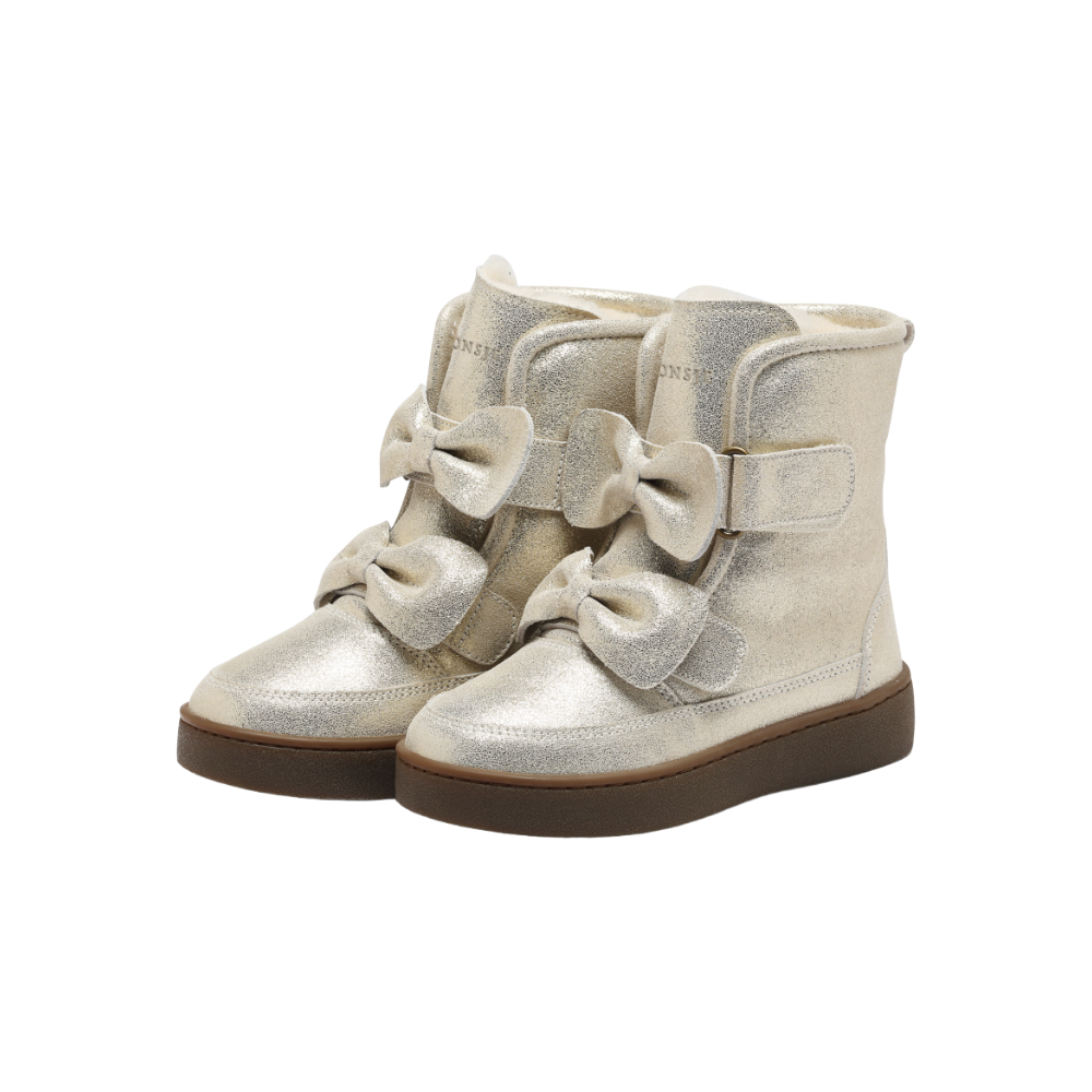 Isa Exclusive Boots | Silver Metallic Leather