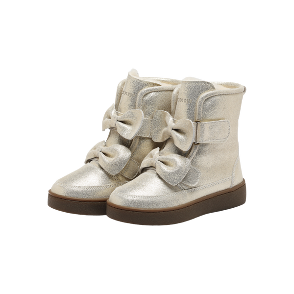 Isa Exclusive Boots | Silver Metallic Leather