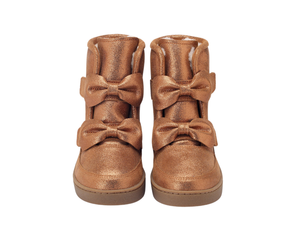 Isa Exclusive Boots | Bronze Metallic Leather