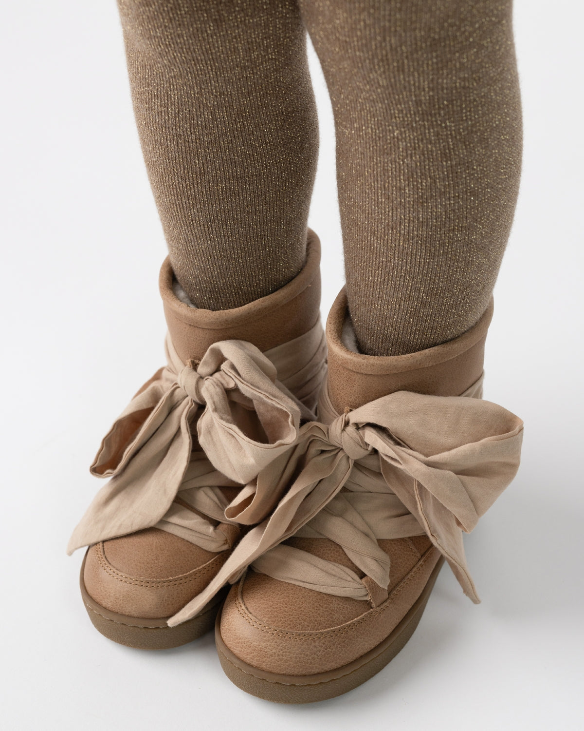 Dieni Tights | Milk Chocolate Metallic