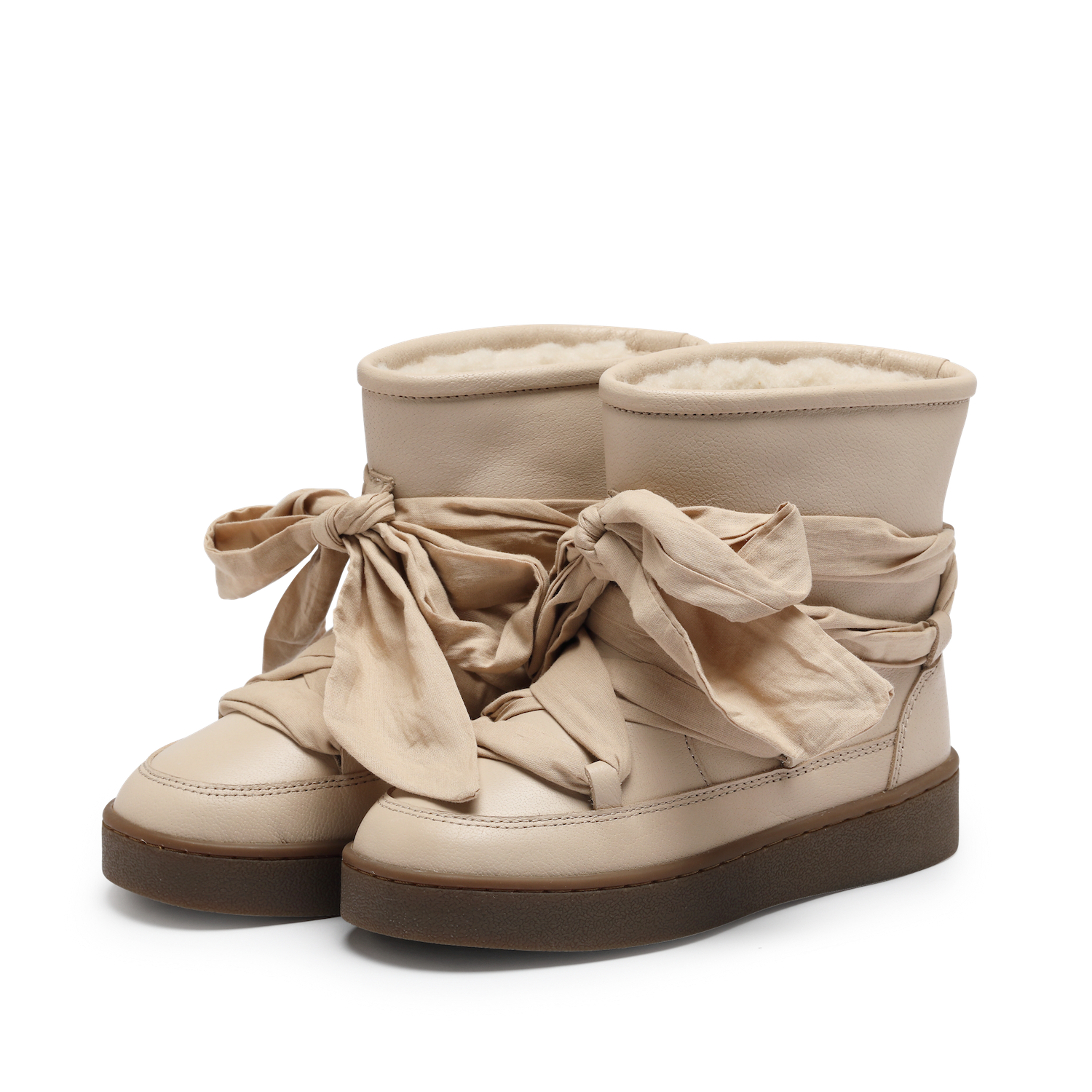 Ganza Boots | Ivory Leather