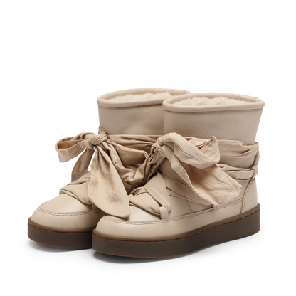 Ganza Boots | Ivory Leather