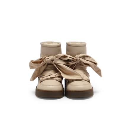 Ganza Boots | Ivory Leather