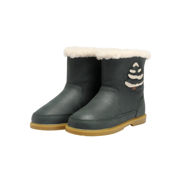 Trene Boots | Christmas Tree | Deep Green Leather