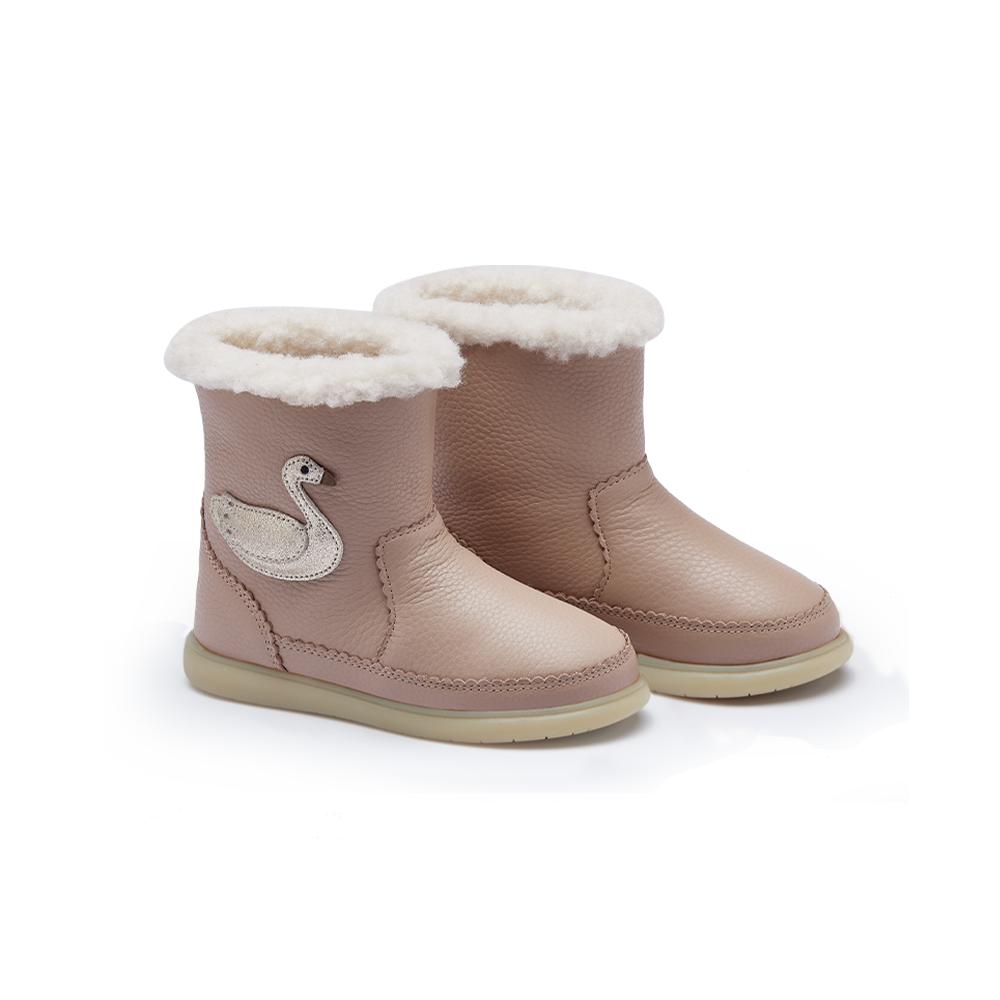 Trene Boots | Swan | Light Rose Leather