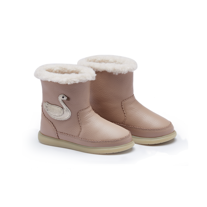 Trene Boots | Swan | Light Rose Leather