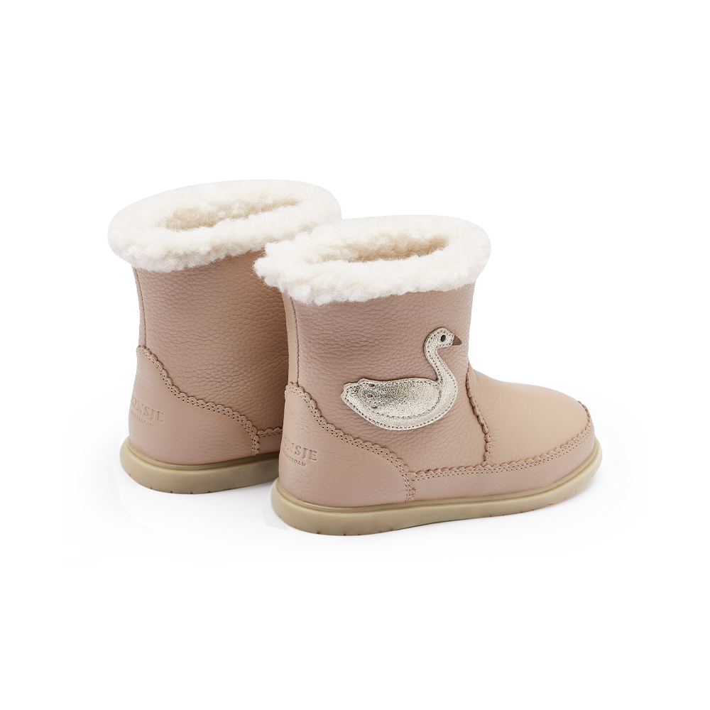 Trene Boots | Swan | Light Rose Leather