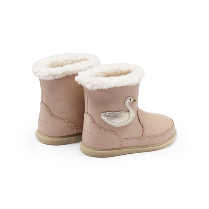 Trene Boots | Swan | Light Rose Leather