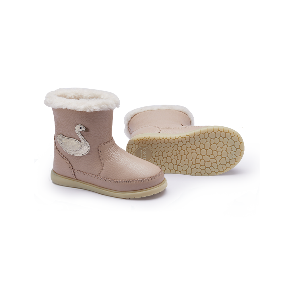 Trene Boots | Swan | Light Rose Leather