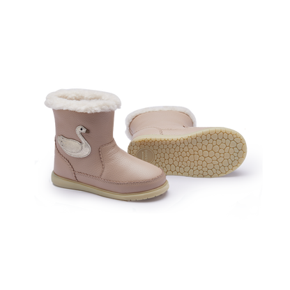 Trene Boots | Swan | Light Rose Leather