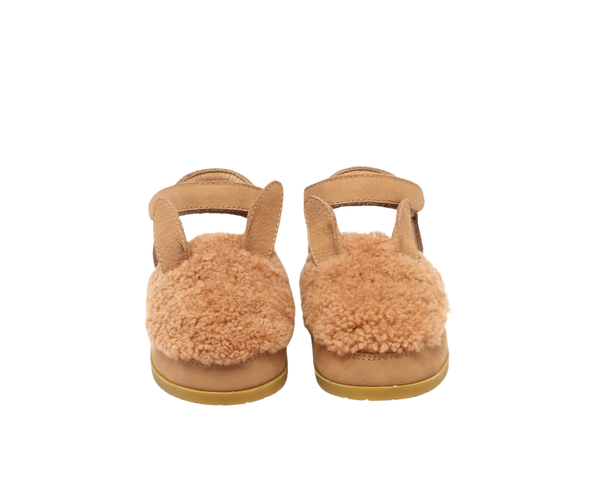Els Sandals | Alpaca | Beige Curly Sheep Wool