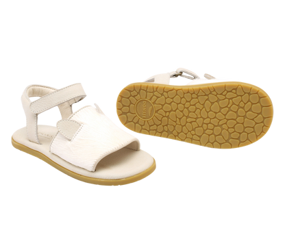 Lara Sandals | Cat | Cream Cow Hair