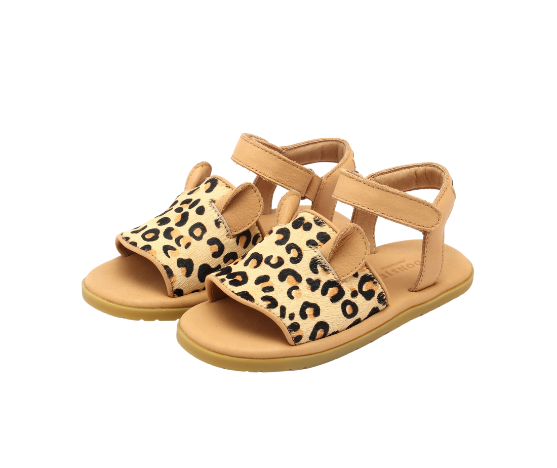 Qara Sandals | Leopard | Leopard Spotted Cow Hair