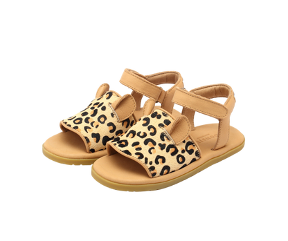 Qara Sandals | Leopard | Leopard Spotted Cow Hair