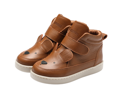 Mika Sneakers | Bear | Cognac Leather