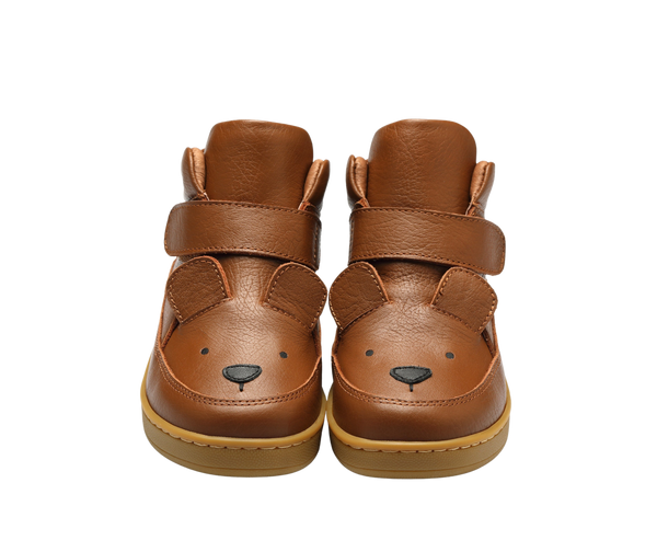 Qika Sneakers | Bear | Cognac Leather