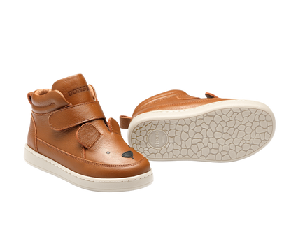 Mika Sneakers | Bear | Cognac Leather