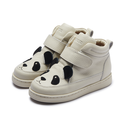 Mika Sneakers | Panda | Off White Leather