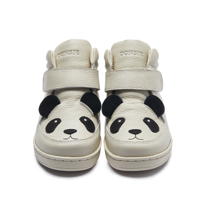 Mika Sneakers | Panda | Off White Leather