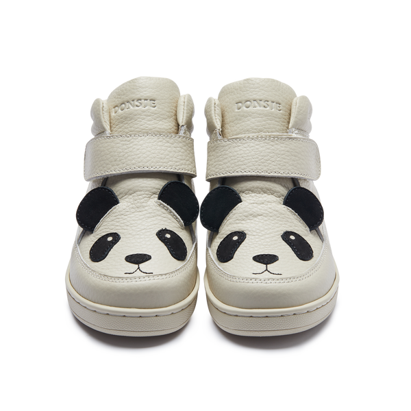 Mika Sneakers | Panda | Off White Leather