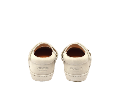 Ronja Ballerinas | Eucalyptus | Cream Betting Leather