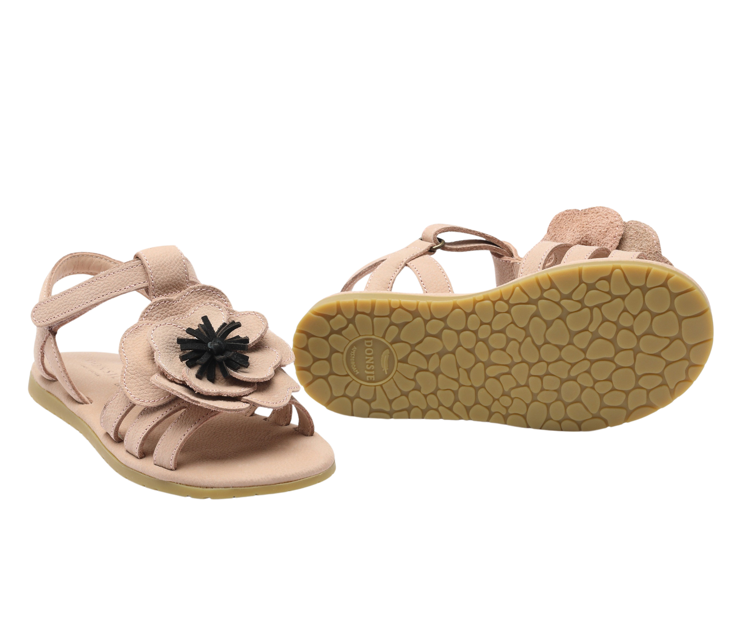 Iles Fields Sandals | Anemone | Coral Betting Leather