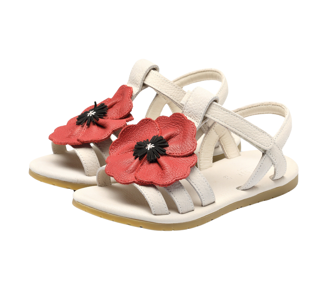 Iles Fields Sandals | Poppy | Red Clay Leather