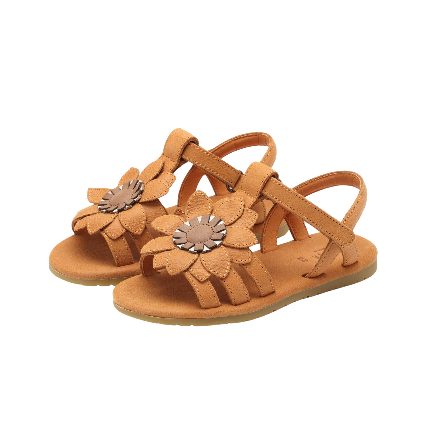 Iles Fields Sandals | Sunflower | Caramel Leather