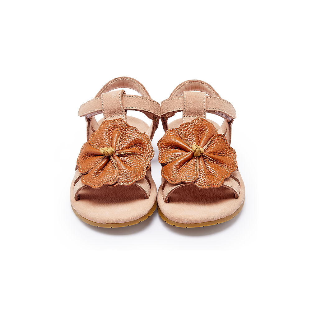 Iles Fields Sandals | Hibiscus | Coral Betting Leather
