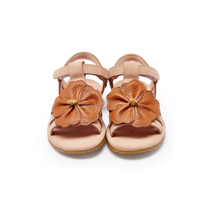 Iles Fields Sandals | Hibiscus | Coral Betting Leather
