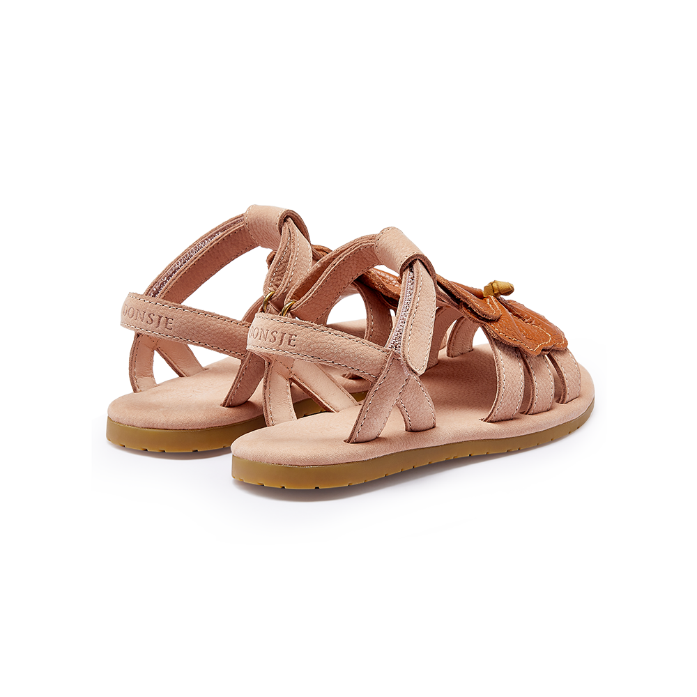 Iles Fields Sandals | Hibiscus | Coral Betting Leather