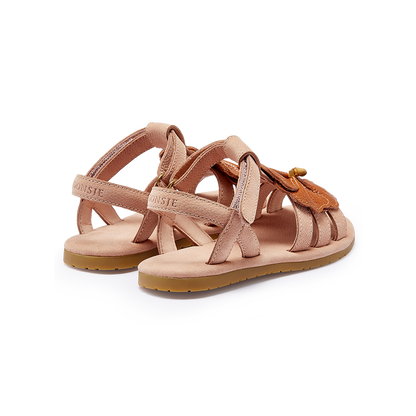 Iles Fields Sandals | Hibiscus | Coral Betting Leather