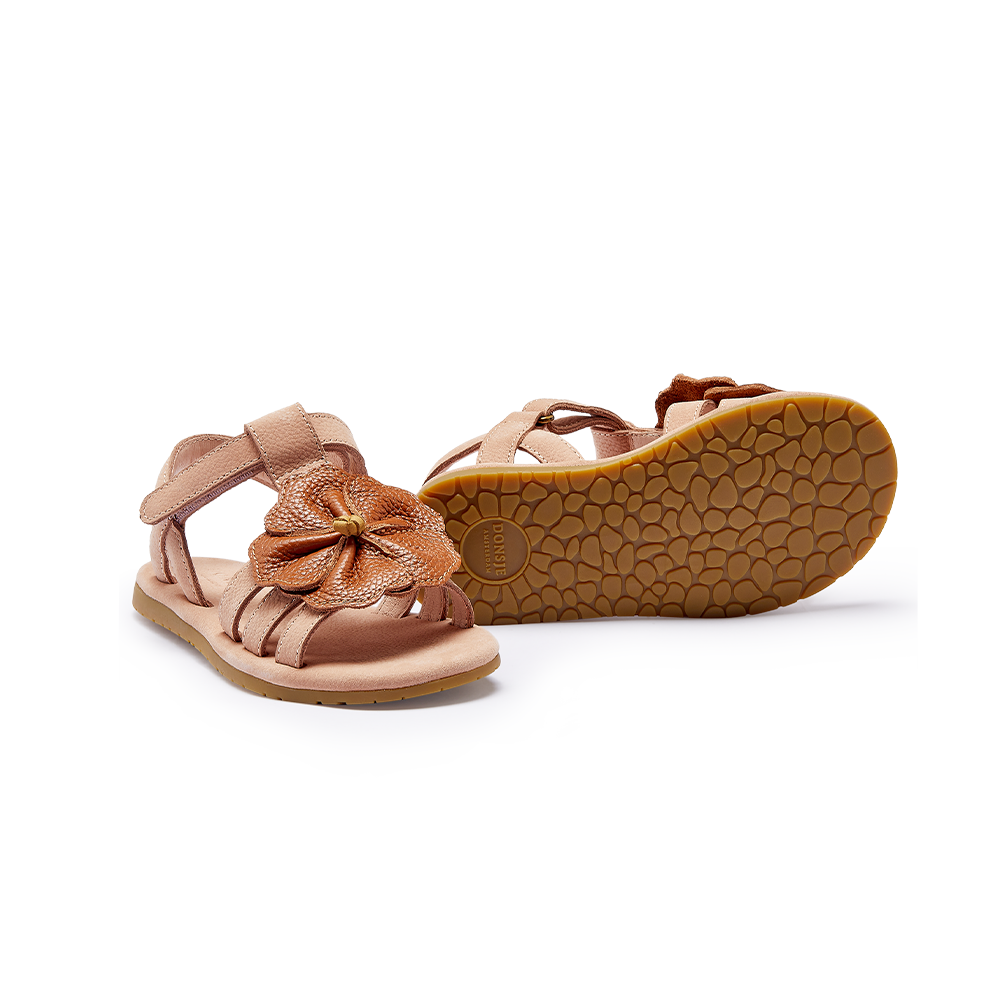 Iles Fields Sandals | Hibiscus | Coral Betting Leather