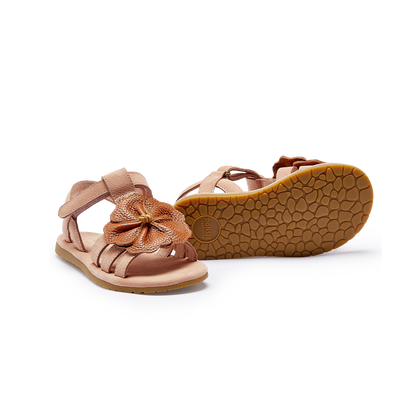 Iles Fields Sandals | Hibiscus | Coral Betting Leather