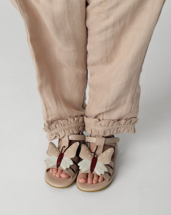 Jiles Sky Sandals | Butterfly | Light Rose Leather