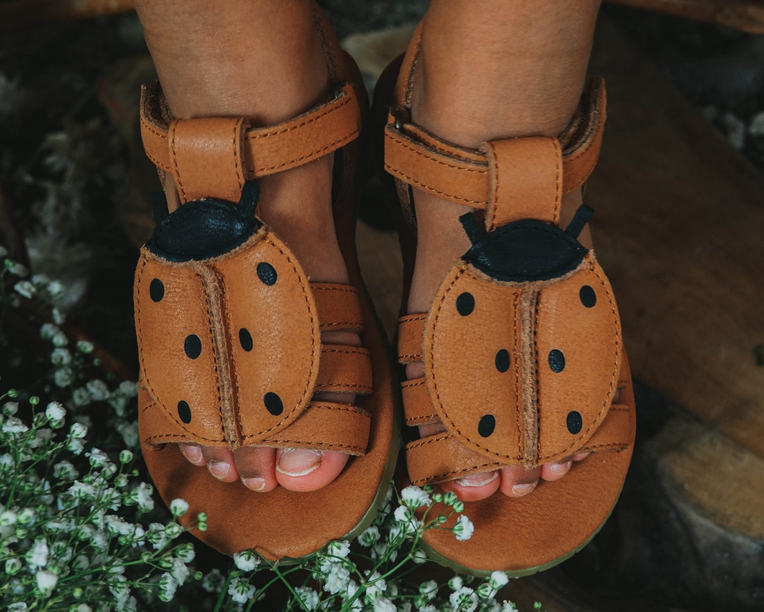 Iles Sky Sandals | Lady Bird | Walnut Leather