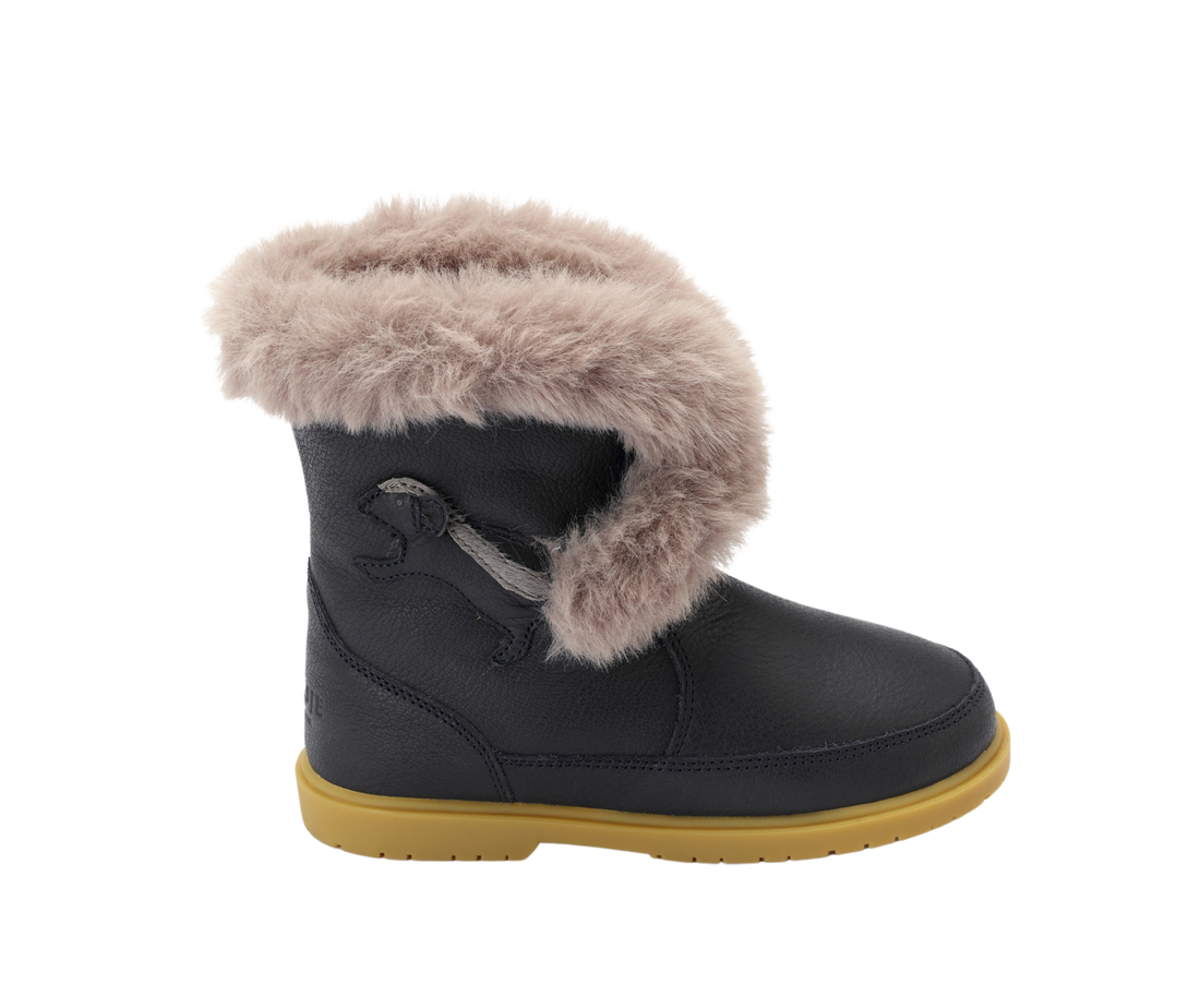 Tusi Boots | Skunk | Navy Leather