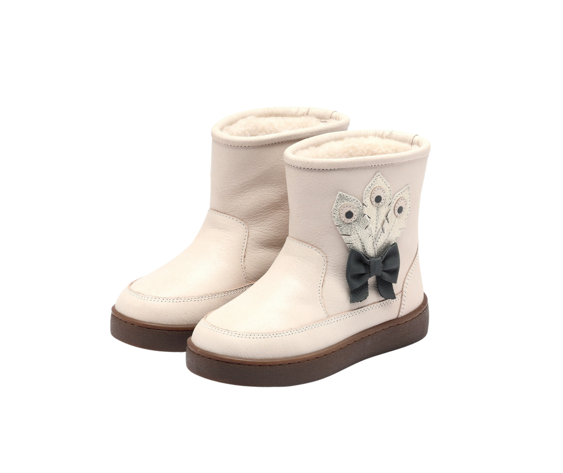 Pavo Boots | Ivory Leather