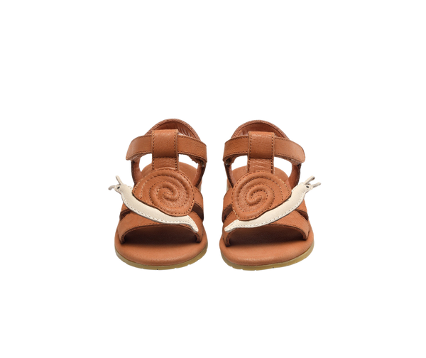 Escar Sandals | Snail | Walnut Leather