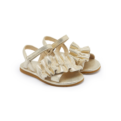 Fine Sandals | Silver Metallic Leather