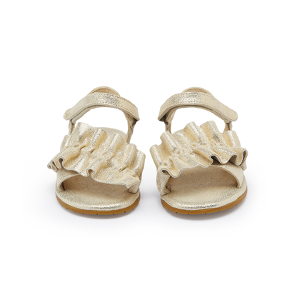 Fine Sandals | Silver Metallic Leather